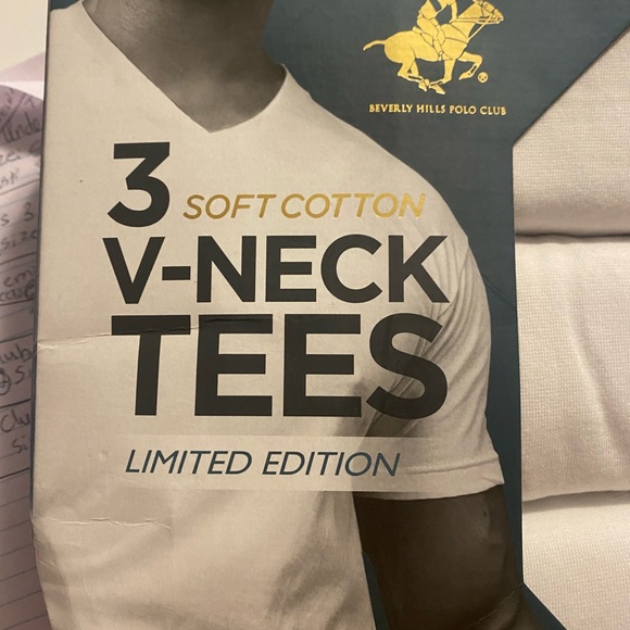 Bevery Hills Poli Club Other - 💜Beverly Hills Polo Club Men’s 3Pack V-Neck Tees